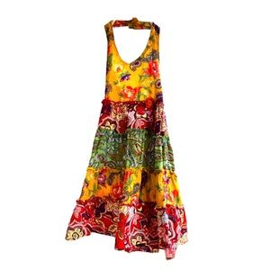 Heartworks Bohemian Halter Girl’s Multicolored Ruffle Dress (3T)